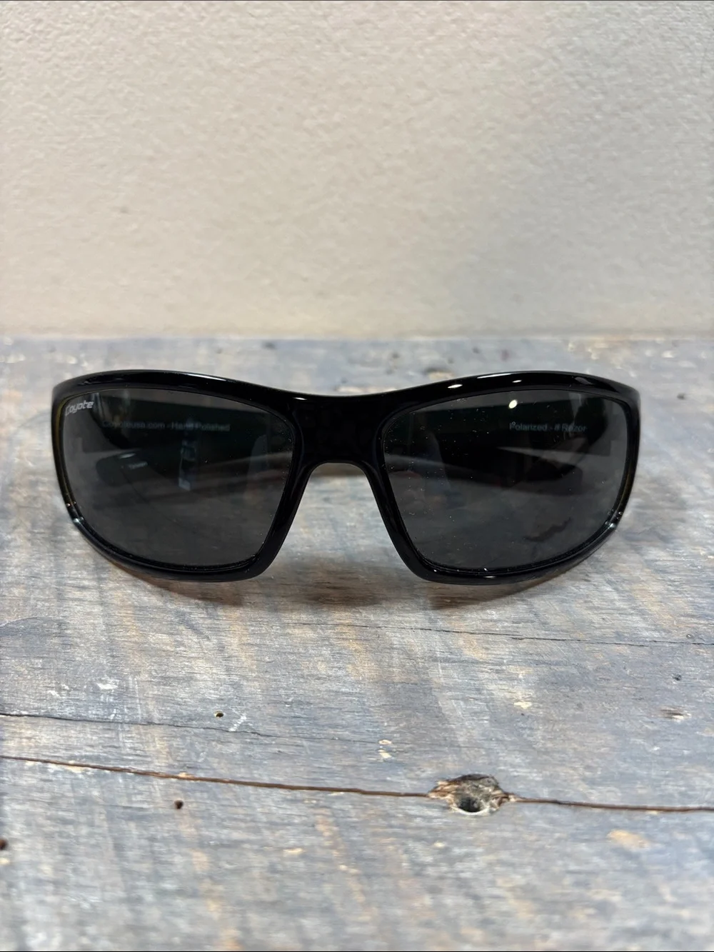 Coyote Polarized Black Olive green Sunglasses with Bolle case